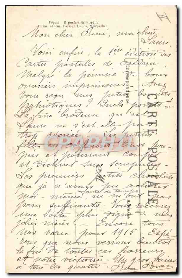 CPA Militaria Pan ! Soldats  — Verso