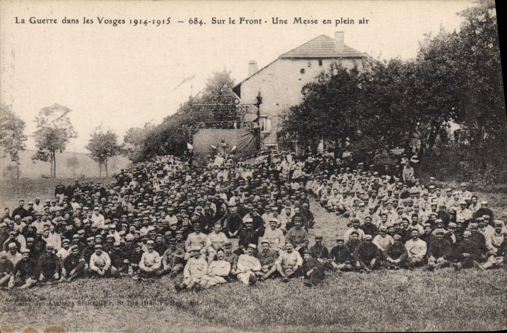 Messa all'aperto — Saint-Dié-des-Ateliers, Vosges — Ateliers Bouteiller, n°684
