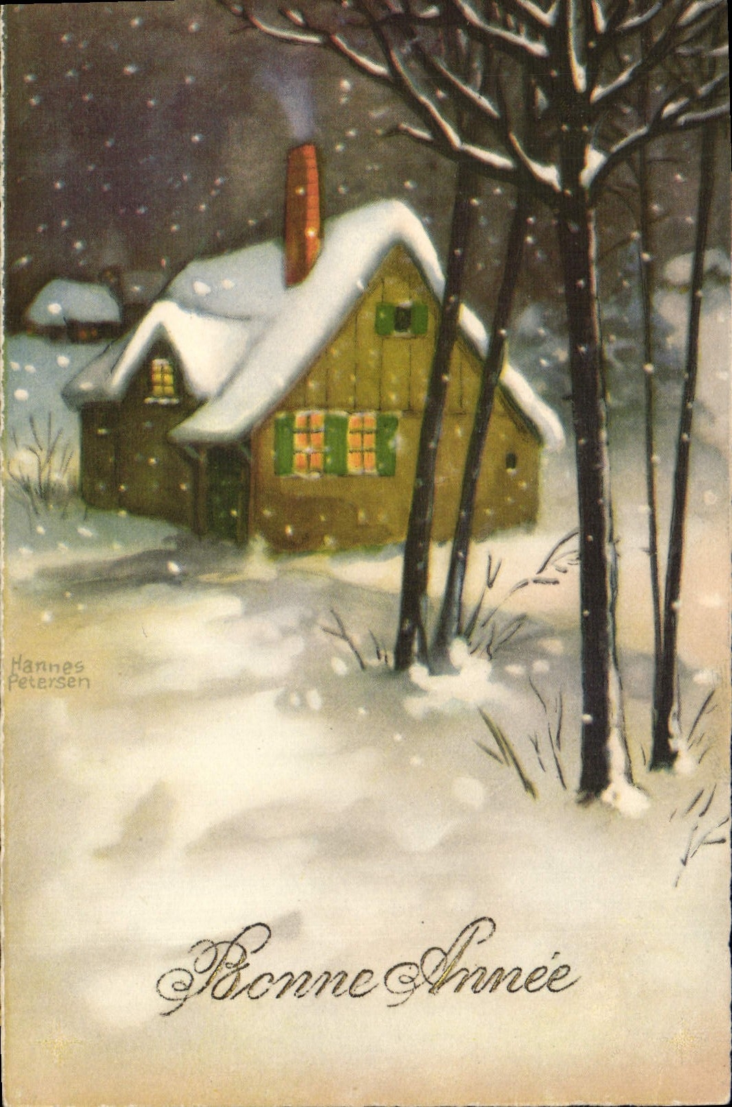 CPA Fantaisie Illustrateur Bonne annee