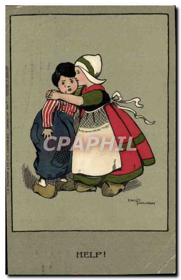 CPA Fantaisie Illustrateur Parkinson Enfants Folklore