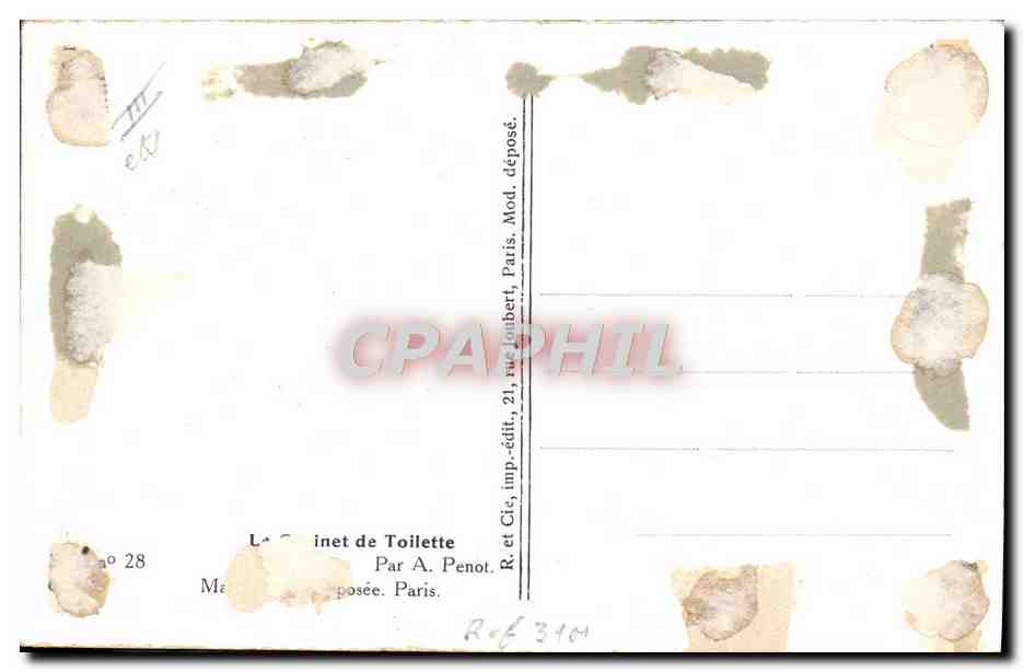 CPA Fantaisie Illustrateur Penot Femme  — Rückseite
