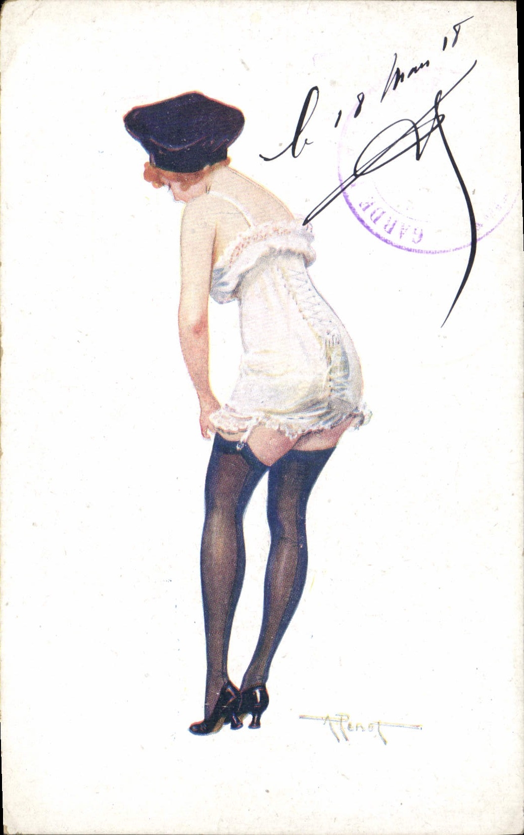 Femme en tenue de pêcheuse — A. Penot — Marque L-E Paris