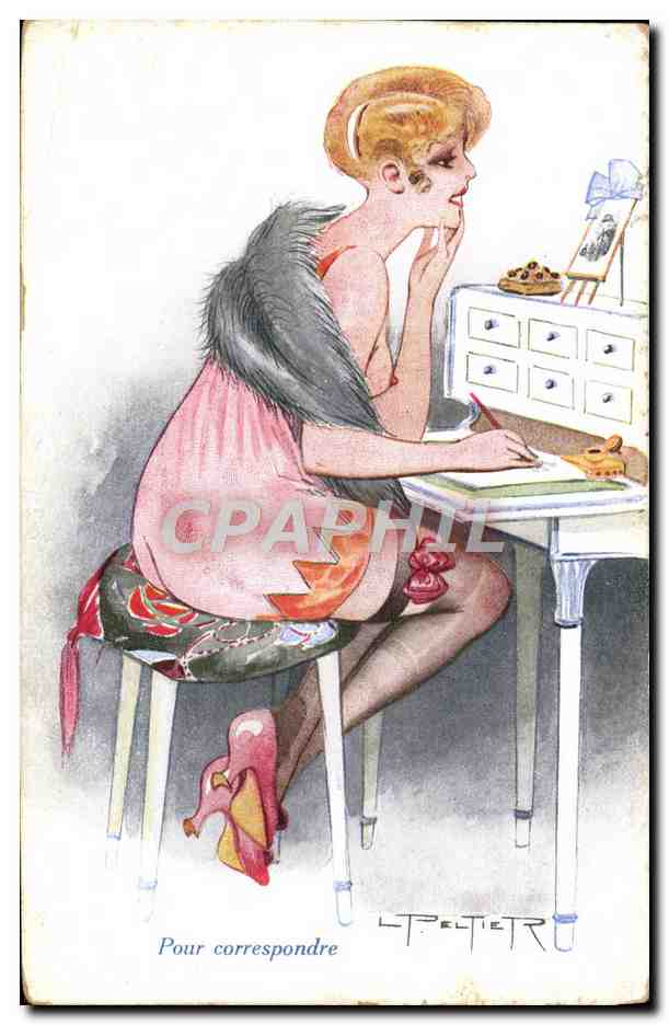CPA Fantaisie Illustrateur Peltier Un choix de marraines