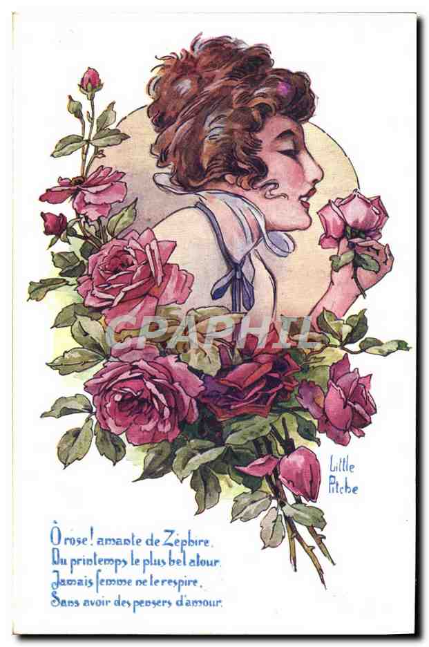 CPA Fantaisie Illustrateur Little Pitche Femme