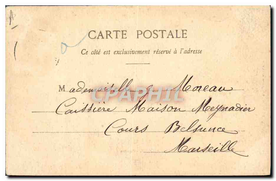 CPA Folklore Bagneres de Bigorre Paysans Ane Mule  — Verso