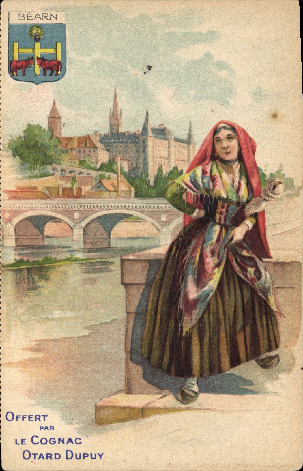 CPA Folklore Cognac Otard Dupuy Bearn 