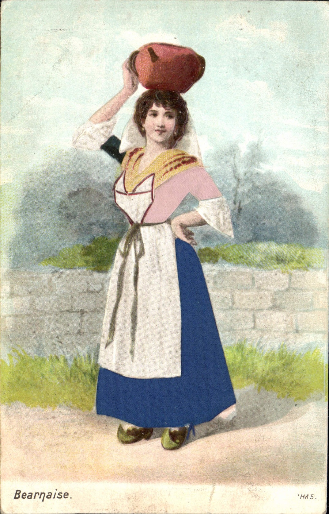 CPA Folklore Bearnaise 