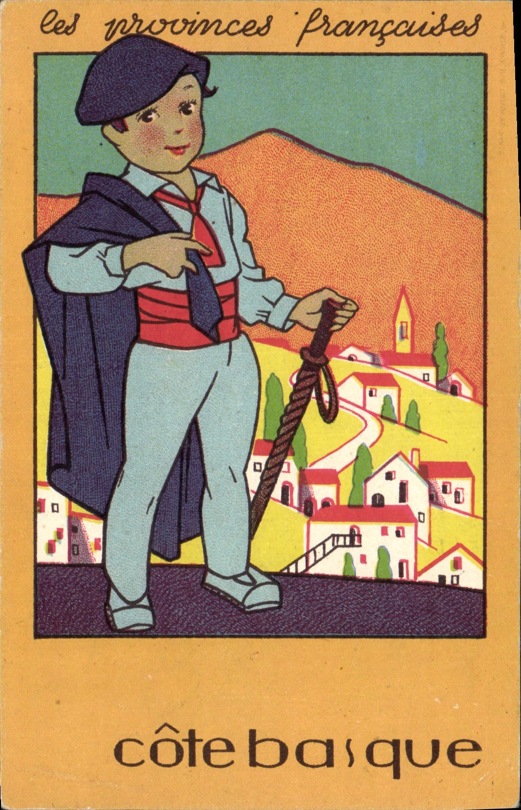 CPA Folklore Cote Basque