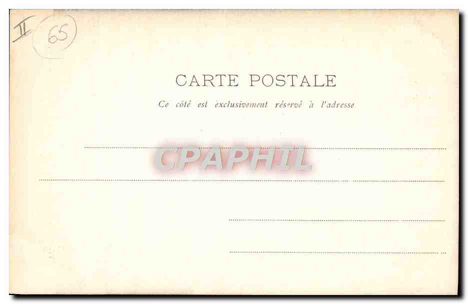 CPA Folklore Pyrenees Costumes du Pays Jeune paysanne des Hautes Pyrenees Dessin de Gorse  — Verso