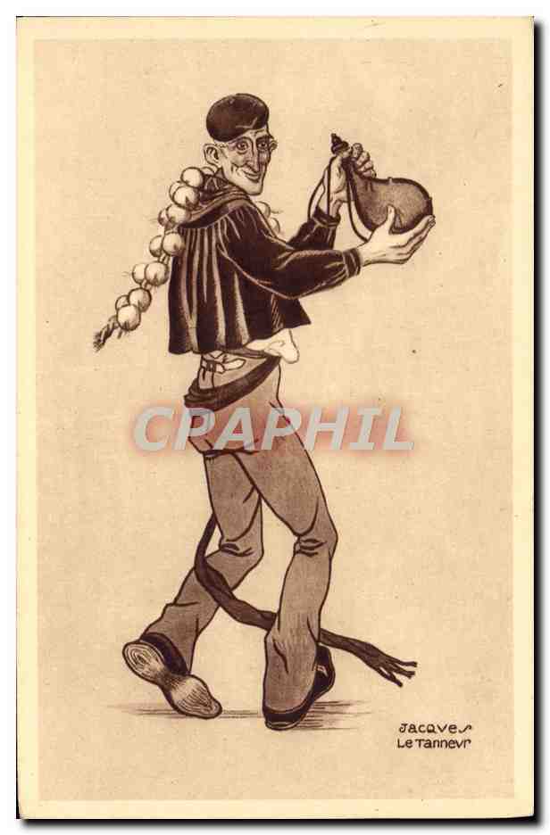 CPA Folklore Soir de fete Jacques Le Tanneur 