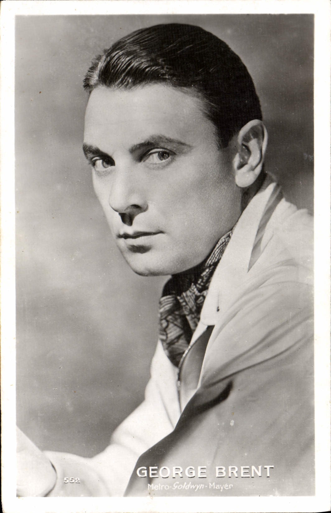 George Brent — portrait — Édition Chantal, Paris, n° 552