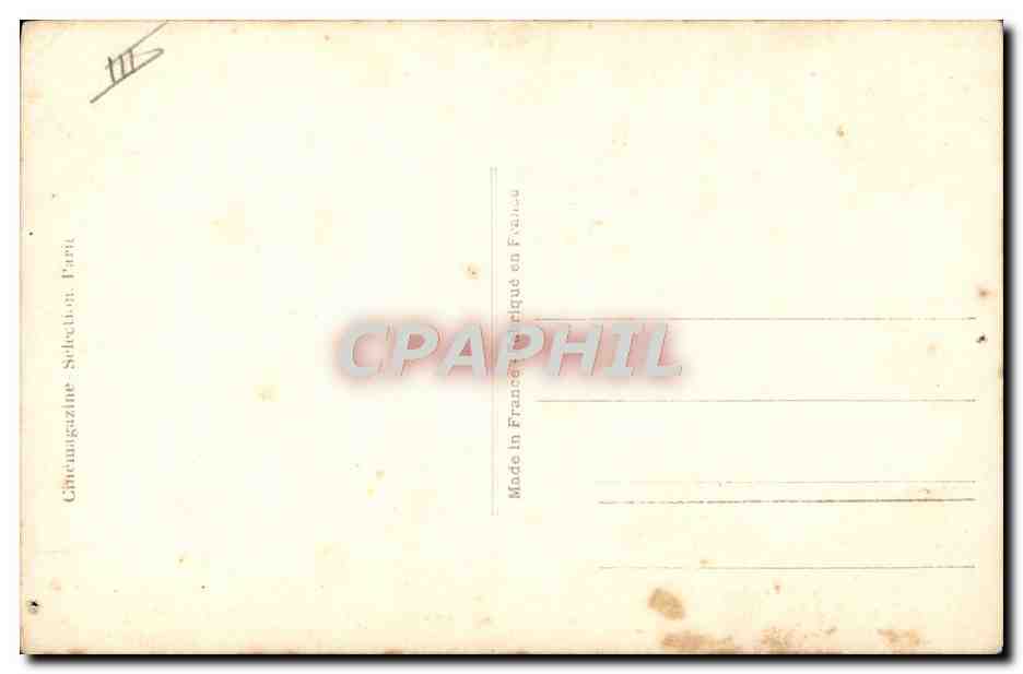 CPM Cinema Andre Burgere — Verso