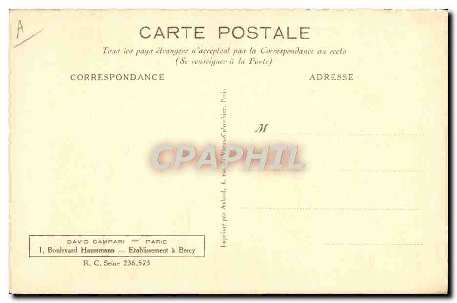CPM Cinema Jules Berry — Rückseite