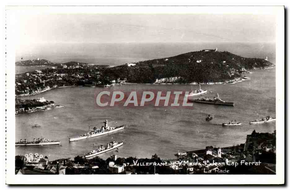 CPM Villefranche Sur Mer St Jean Cap Ferrat Bateaux