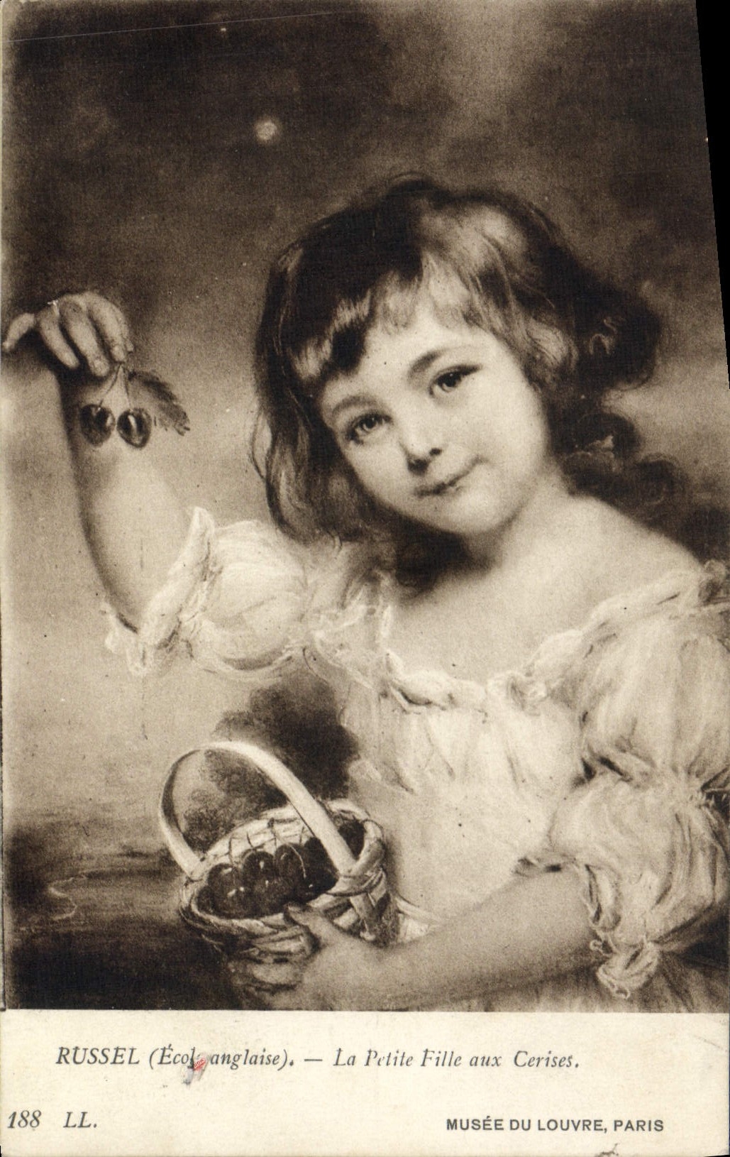 La Petite Fille aux Cerises — RUSSEL (École anglaise) — Musée du Louvre, Paris