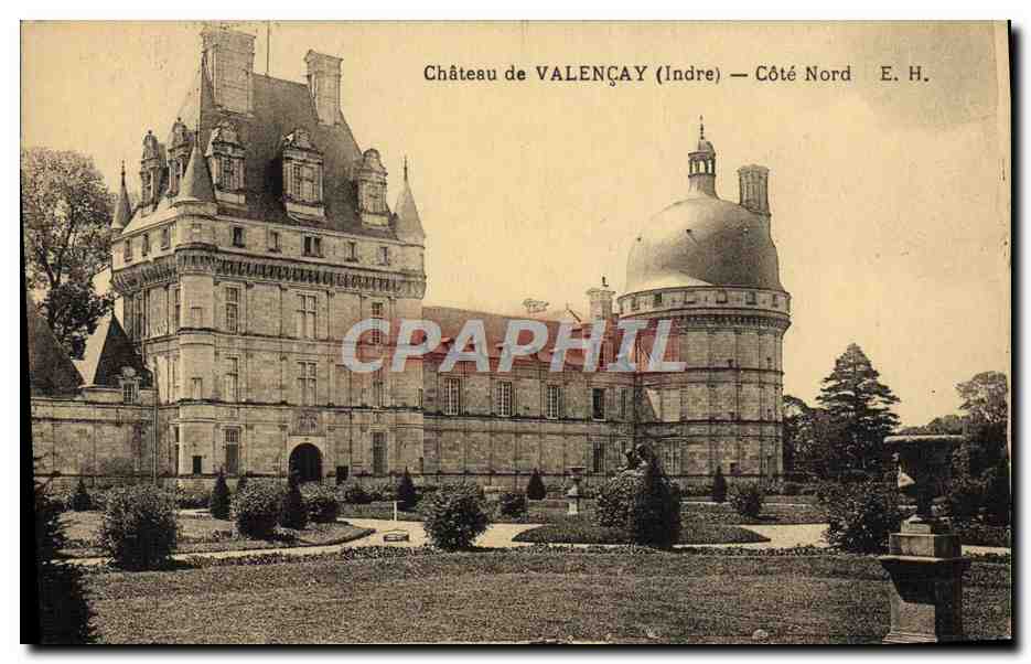 Château de VALENÇAY (Indre) — North Side — E.H.
