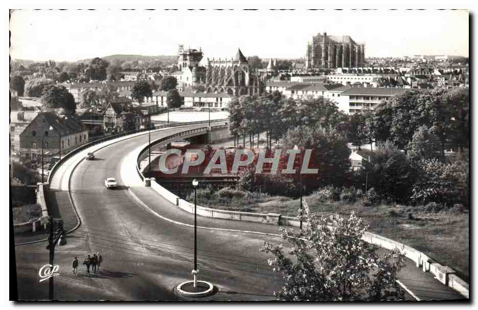 Beauvais — Vue générale du Pont-Routier — C. des Arts Photomécaniques, Paris
