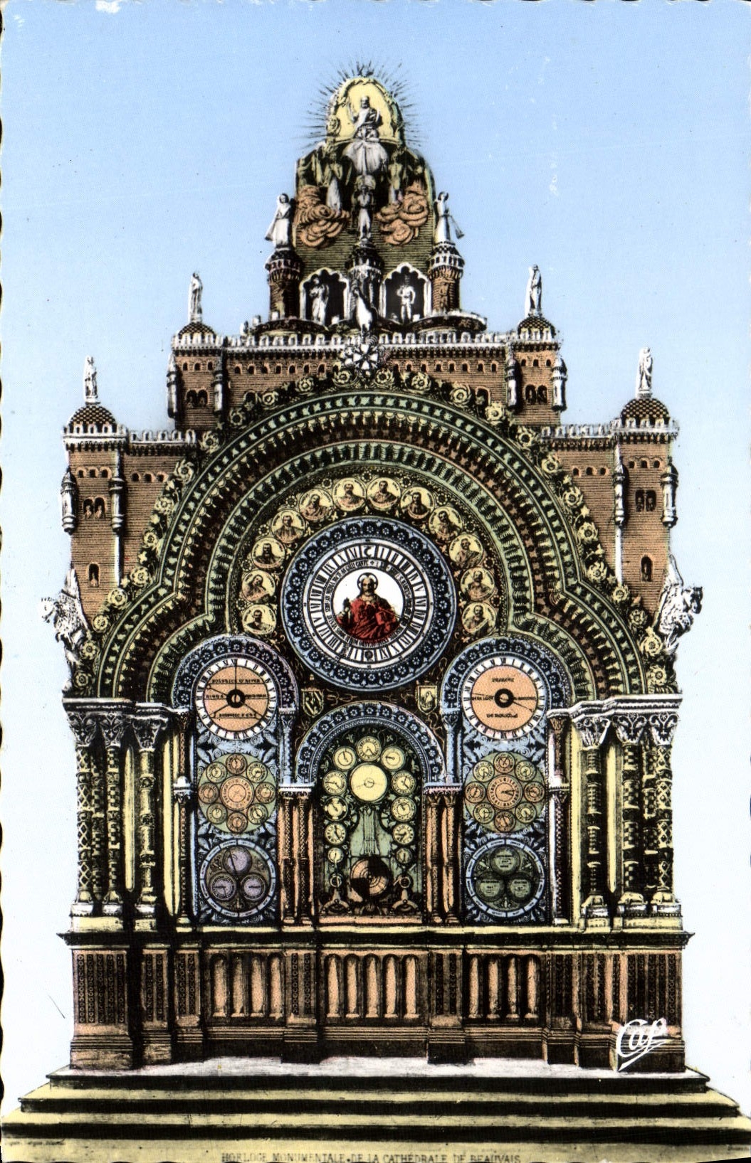 Horloge monumentale de la cathédrale de Beauvais — édition Bromocolor, série 71