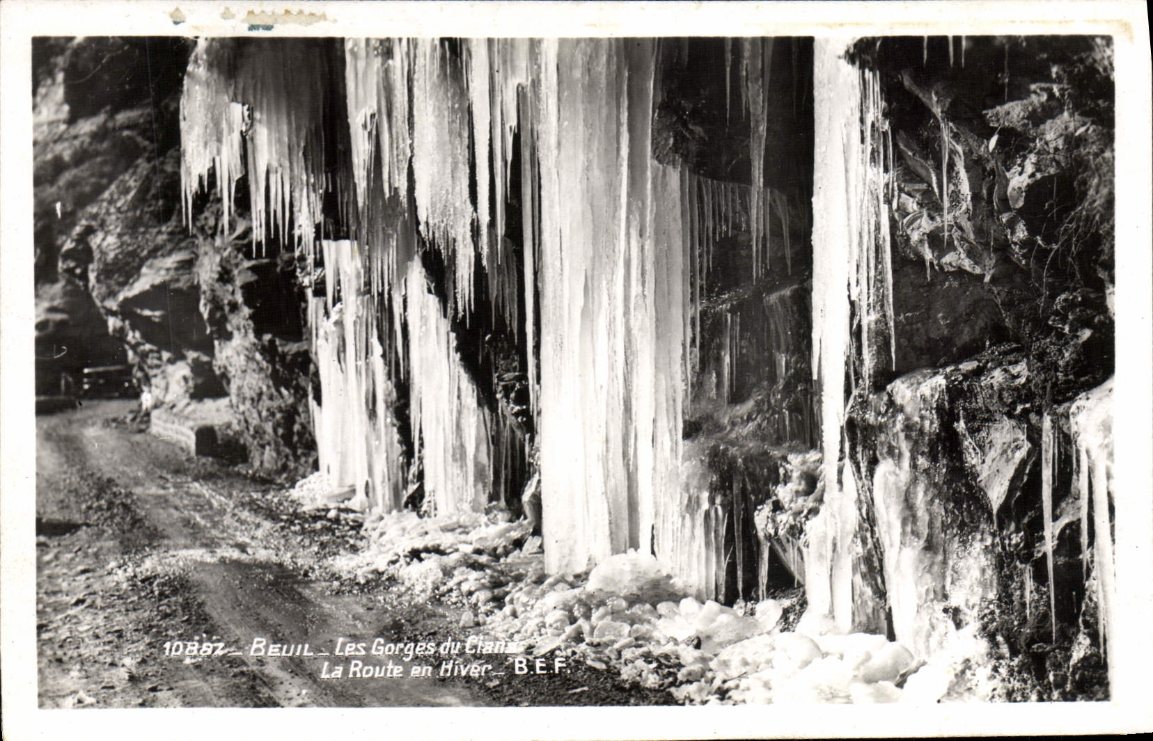 Beuil — Les Gorges du Clana — La Route en Hiver — B.E.F.