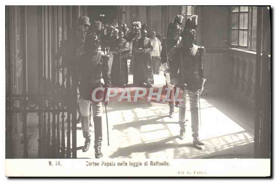 CPA Corteo Papale nelle loggie di Raffaello