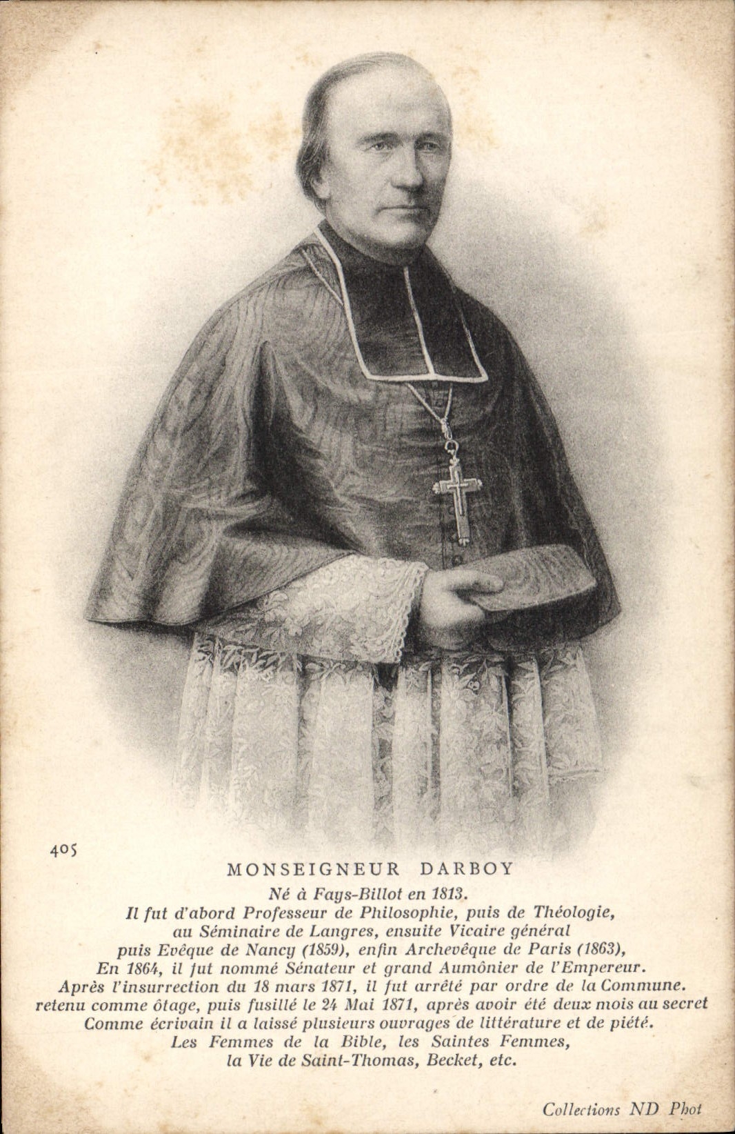 Monseigneur Darboy — Vie et mort — Collections ND Phot