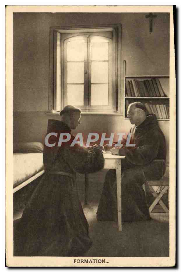 Formation d'un novice franciscain — sous la direction du Père Maître — Imprimerie Lalièvre, Amiens - Anverso