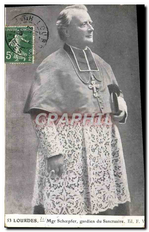 Lourdes — Mgr Schöpfer, gardien du Sanctuaire — Ed. F. V.