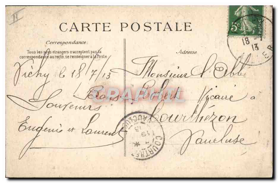 CPA Thermalisme Vichy Source de l'hopital  — Rückseite