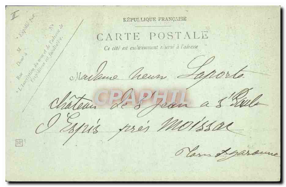 CPA Thermalisme Vichy Le palais des sources — Rückseite