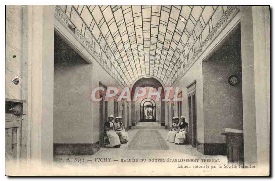 CPA Thermalisme Vichy Galerie du nouvel etablissement thermal