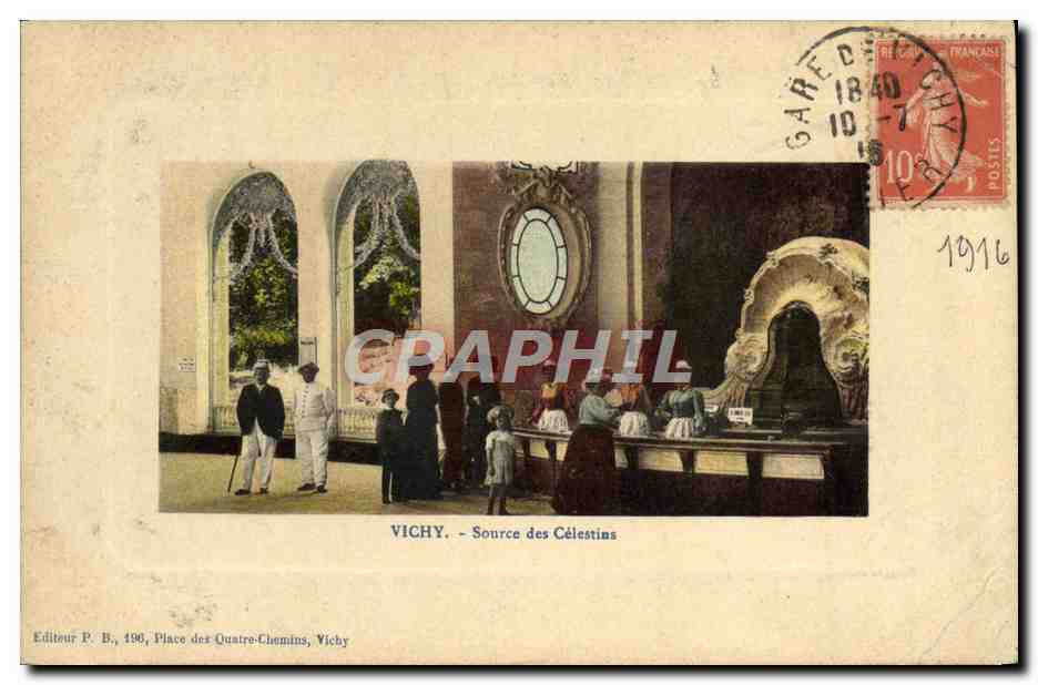 CPA Thermalisme Vichy Source des Celestins
