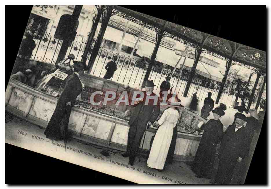 CPA Thermalisme Vichy Source de la grande grille 