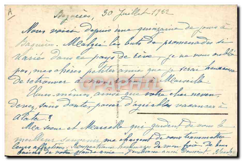 CPA Thermalisme Bagnerres de Bigorre Piscine des neo thermes — Verso