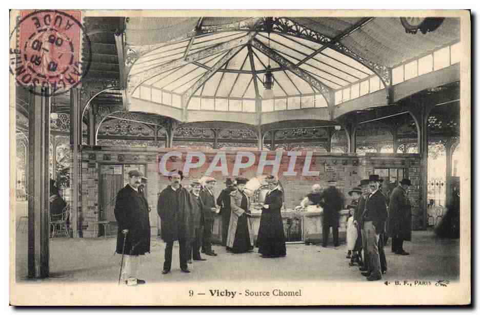 CPA Thermalisme Vichy Source Chomel