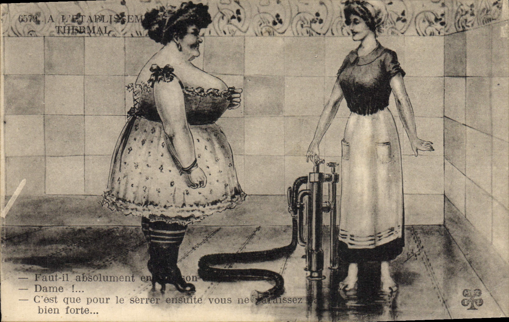 Séance de massage à l'établissement thermal — M. E. éditeur, n° 6579