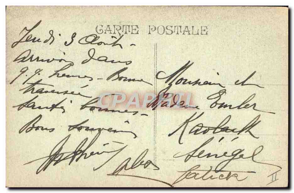 CPA Bateau SS Valdivia Cie Gle des Transports Maritimes par grosse mer  — Verso