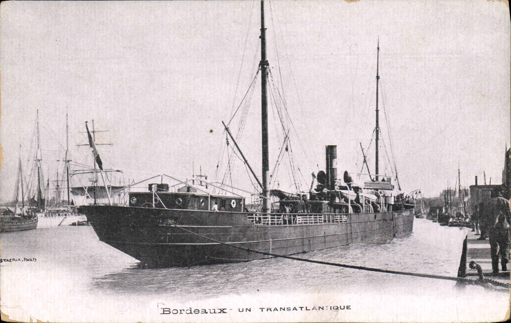 Bordeaux — Un transatlantique — Staerck, Paris