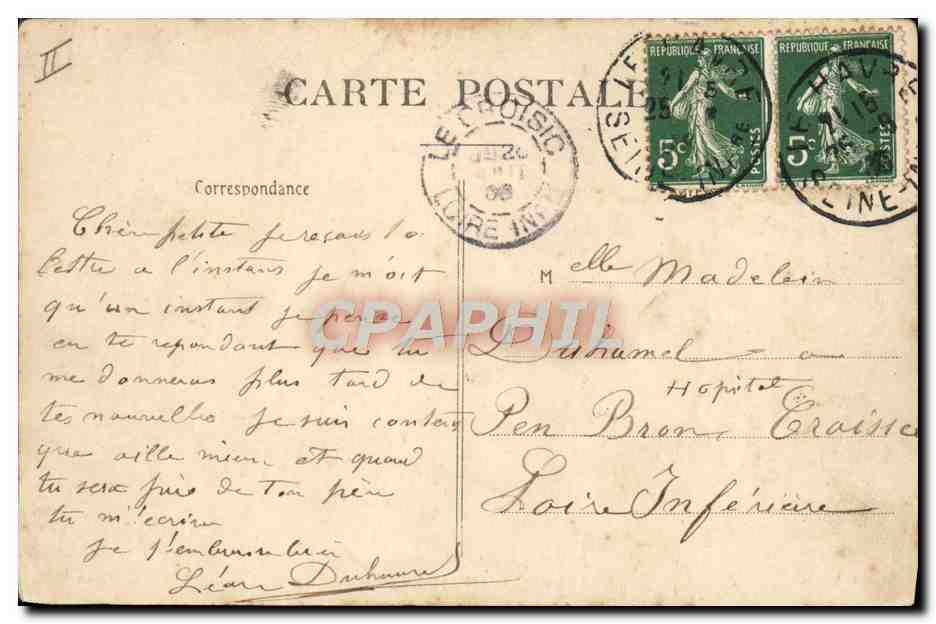 Steamer sortant par Gros Temps — Édit P. Lacroix, n°27 — Verso