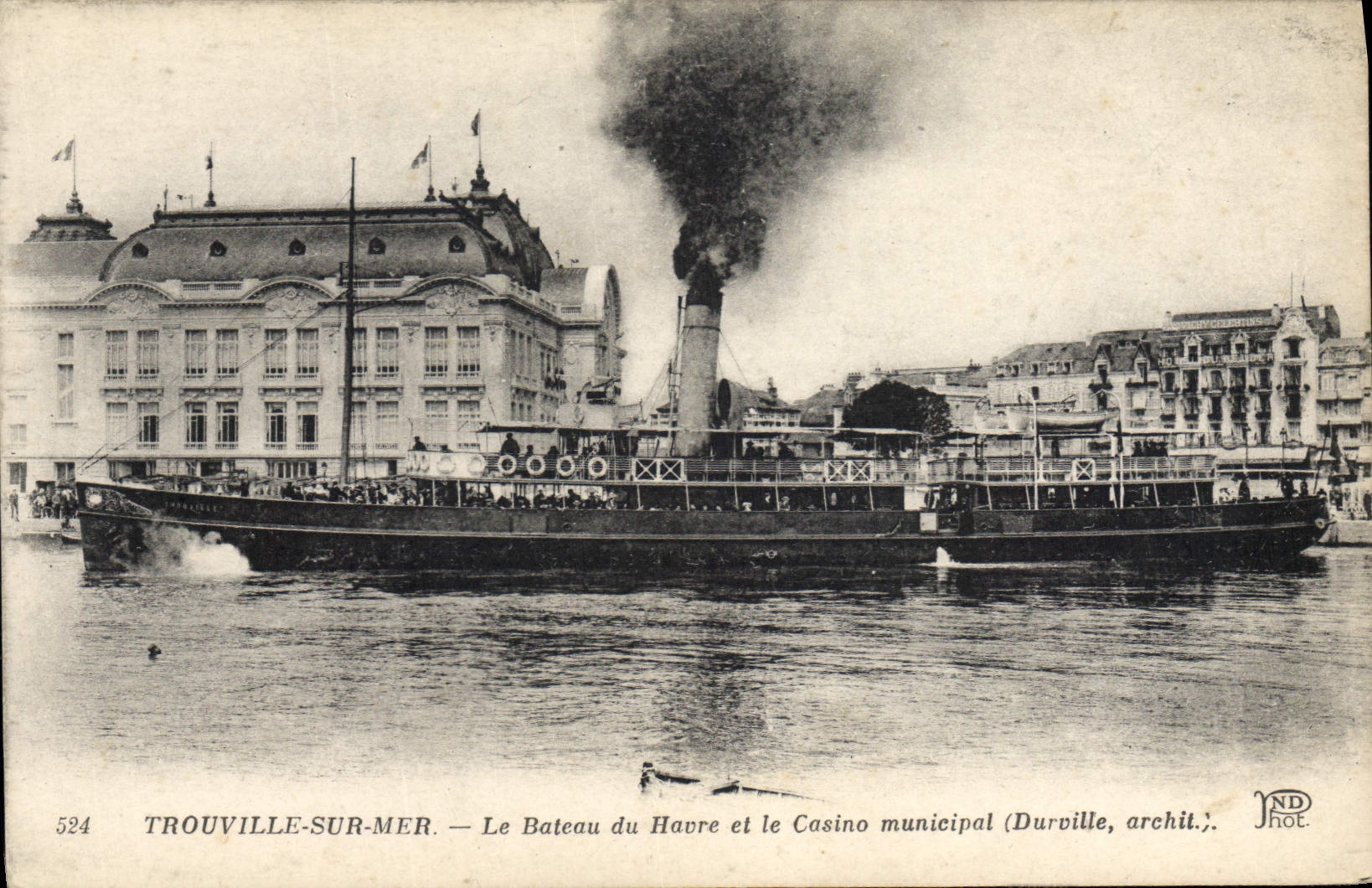 TROUVILLE-SUR-MER – Il Bateau du Havre e il Casinò municipale (Durville, archit.)