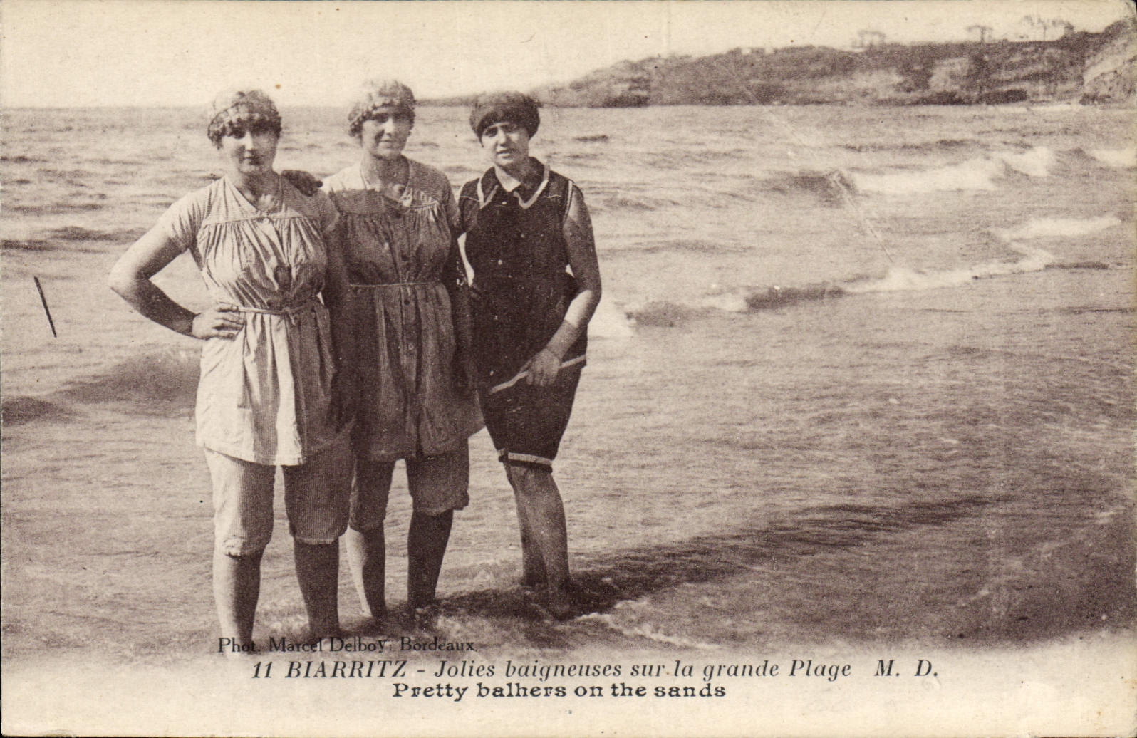 Biarritz - Jolies baigneuses sur la grande Plage — Phot. Marcel Delboy, Bordeaux, n°11