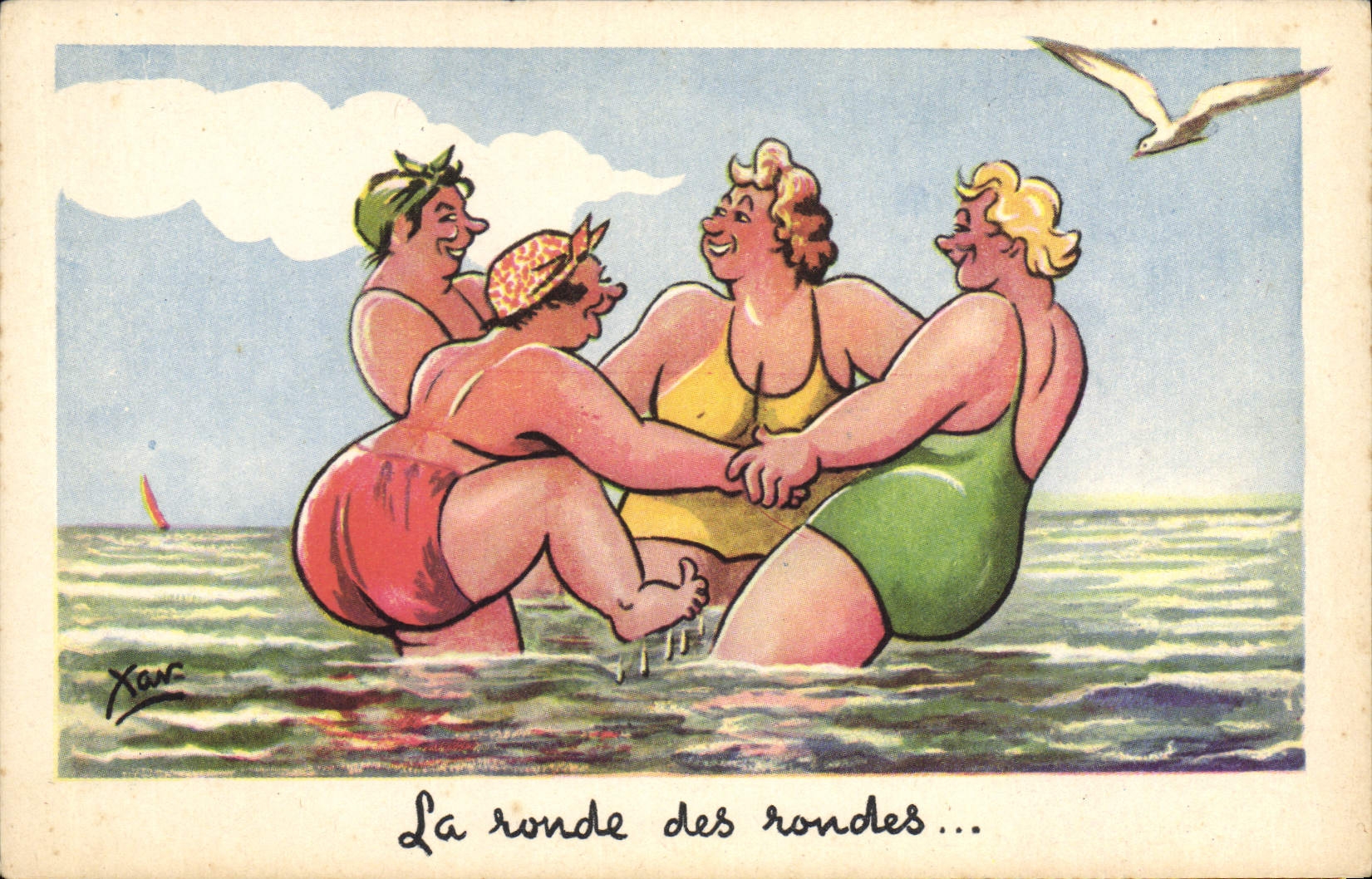 CPA Fantaisie Illustrateur Xan La ronde des rondes