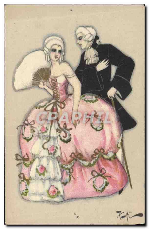 CPA Fantaisie Illustrateur Femme
