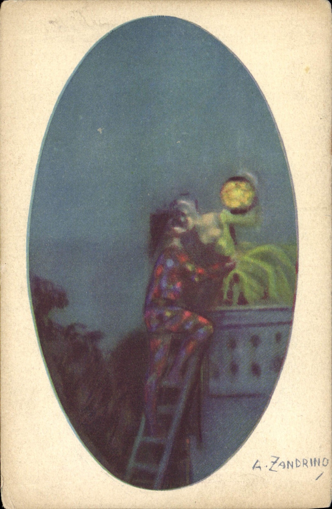 CPA Fantaisie Illustrateur Femme Zandrino 