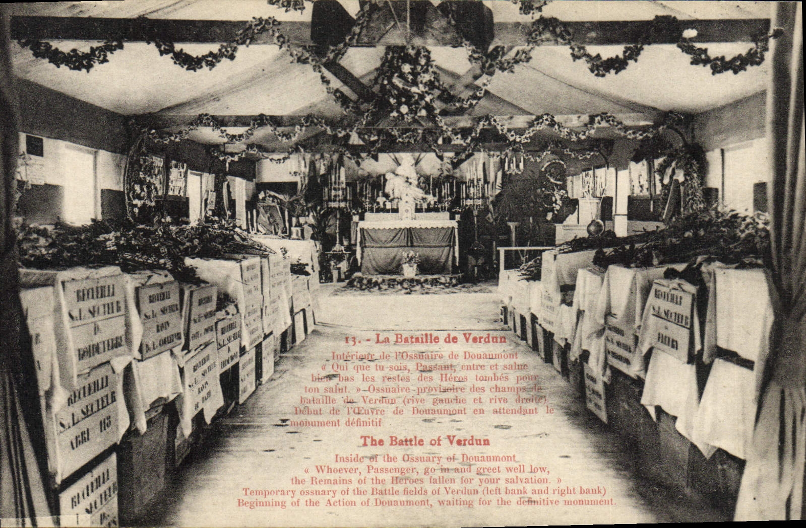 Intérieur de l'Ossuaire de Douaumont — La Bataille de Verdun — S.A. Sètelle