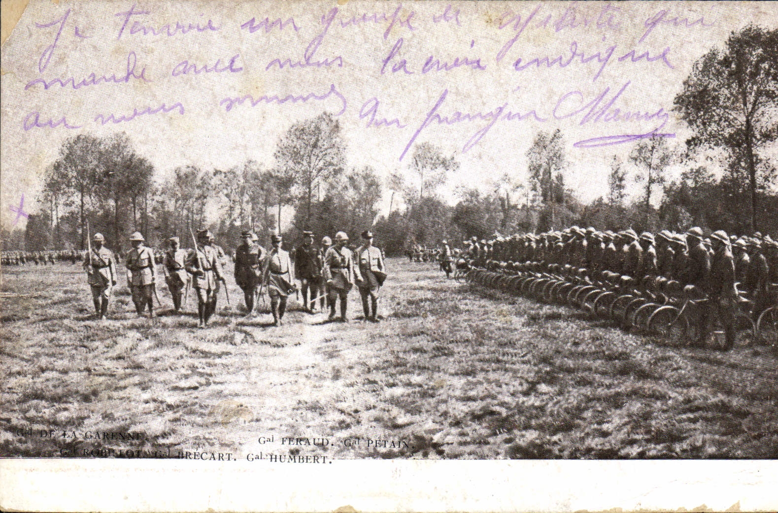 CPA Militaria Gal de la Garenne Velo Cyle