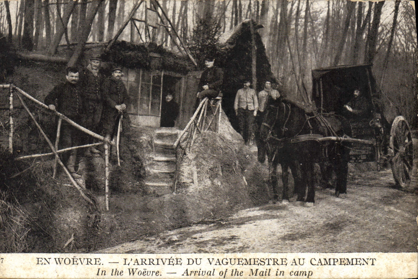 En Woëvre — L'arrivée du vogue mestre au campement — Éditeur non visible, n° de série 7