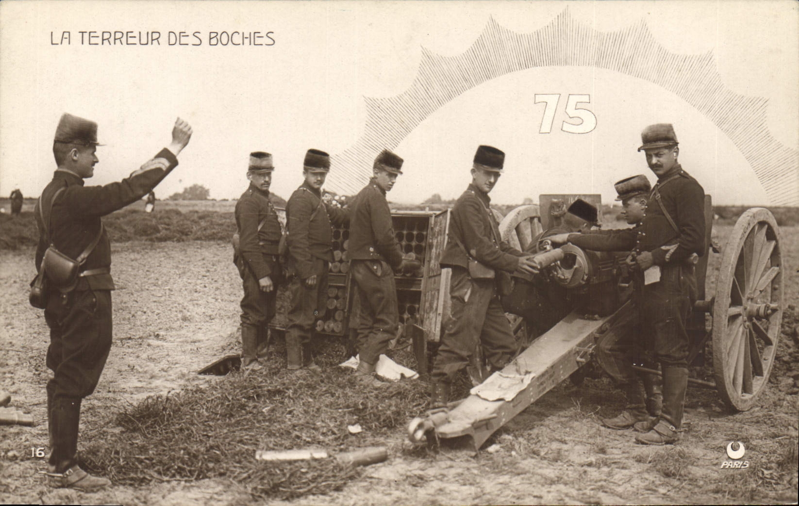 CPA Militaria Canon La terreur des boches 