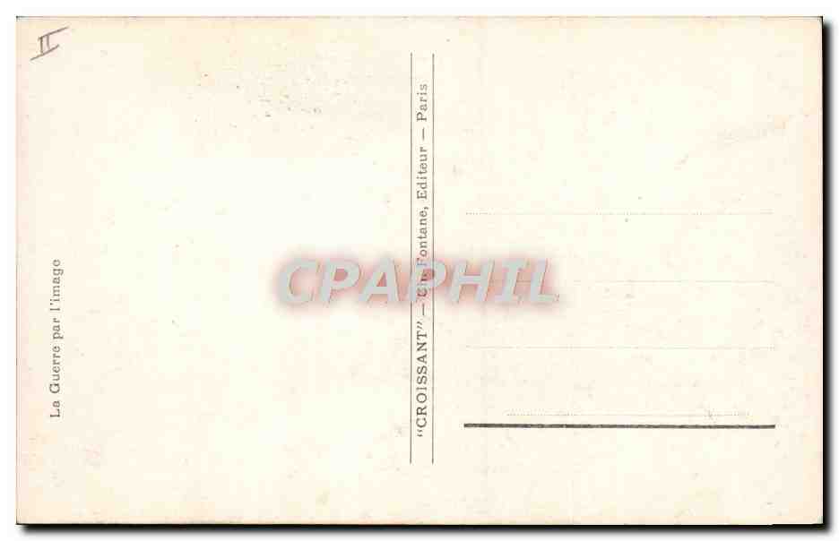 CPA Militaria Canon La terreur des boches  — Rückseite
