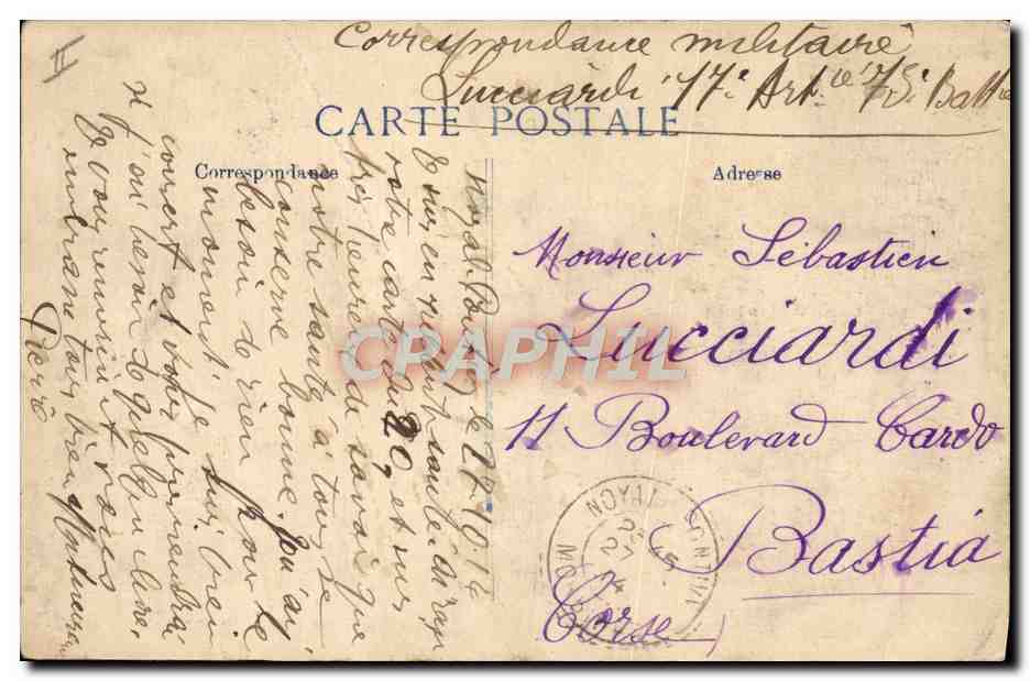 CPA Militaria Un groupe d'artillerie attendant les ordres Canons  — Rückseite