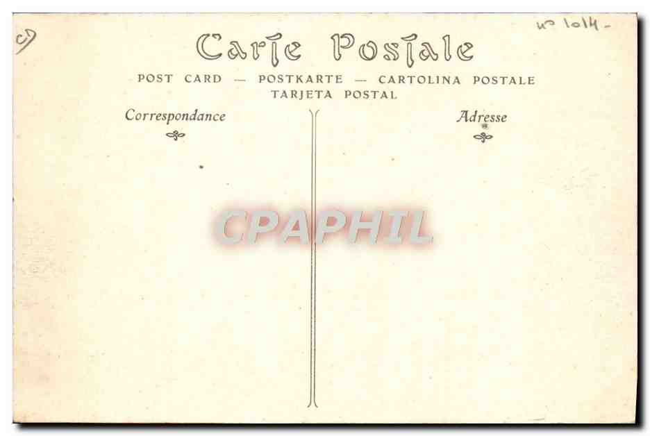 CPA Folklore Attelage Basque Boeufs — Rückseite
